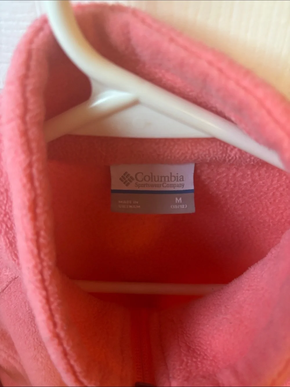 Columbia Pink Fleece Jacket Girls Full-Zip